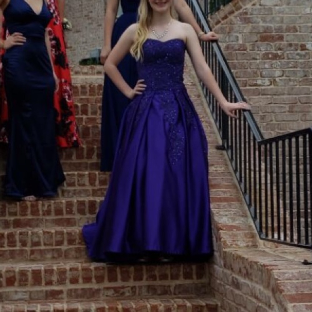 Purple prom dress